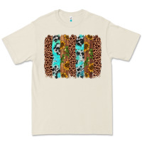 Bone sunflower cactus leopard brushstroke Premium Tee - AdoDesignShop