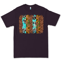 Plum sunflower cactus leopard brushstroke Premium Tee - AdoDesignShop