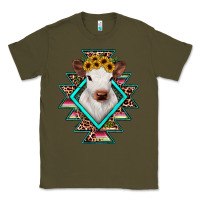 Army Green heifer cowhide aztec Classic Tee - JahusDesignShop