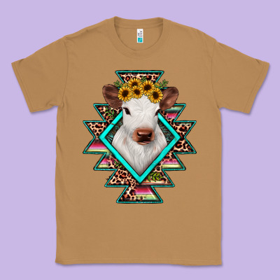 Heifer Cowhide Aztec Classic Tee Designed By Jahusdesignshop