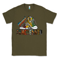 Army Green steppin into juneteenth Classic Tee - SublimationCraftShop