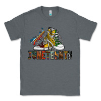 Charcoal Heather steppin into juneteenth Classic Tee - SublimationCraftShop