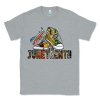 Heather Grey steppin into juneteenth Classic Tee - SublimationCraftShop