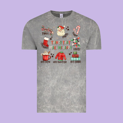 Thing That Make Me Happy Vintage Tee Designed By Maliassmallbusiness