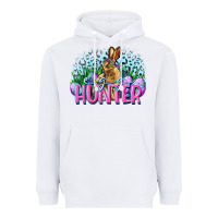 White Egg hunter Easter Day Heavyweight Hoodie - CowGirlArtShop
