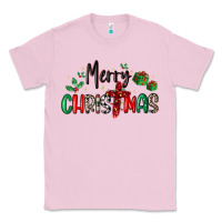 Bubblegum Pink faith cross merry christmas Classic Tee - MaliasSmallBusiness