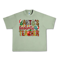 Oil Green santas favorite teacher Urban Heavy Tee - NancyCooperArtShop