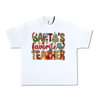 White santas favorite teacher Urban Heavy Tee - NancyCooperArtShop