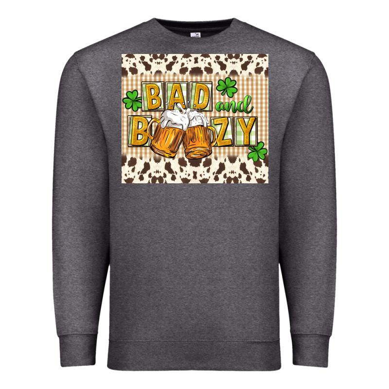 Bad And Boozy Premium Sweatshirt by CowGirlArtShop | Teevron
