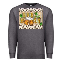 Charcoal Heather Bad and boozy Premium Sweatshirt - CowGirlArtShop