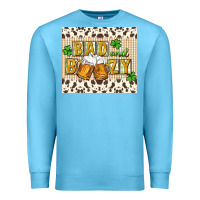 Ocean Blue Bad and boozy Premium Sweatshirt - CowGirlArtShop