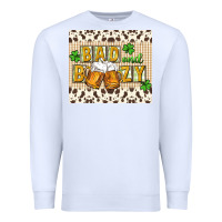 White Bad and boozy Premium Sweatshirt - CowGirlArtShop