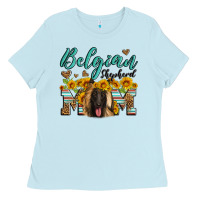 Baby Blue belgian shepherd mom Ladies Tee - Artiststas
