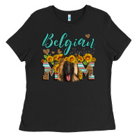 Black belgian shepherd mom Ladies Tee - Artiststas