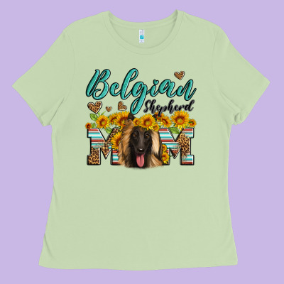 Belgian Shepherd Mom Ladies Tee Designed By Artiststas