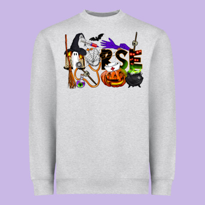 Halloween Nurse Heavyweight Sweatshirt Designed By Lillyallendesigns