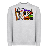 Heather Grey Halloween Nurse Heavyweight Sweatshirt - LillyAllenDesigns
