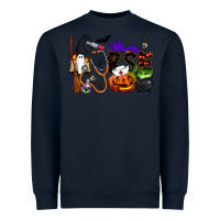 Navy Halloween Nurse Heavyweight Sweatshirt - LillyAllenDesigns