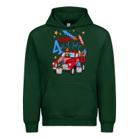 Forest Green 4th of july truck  1 Urban Hoodie - BundleAndBundleShop