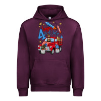 Mauve Wine 4th of july truck  1 Urban Hoodie - BundleAndBundleShop