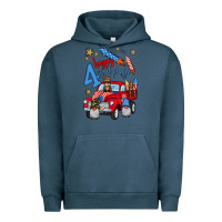 Pigment Midnight Navy 4th of july truck  1 Urban Hoodie - BundleAndBundleShop