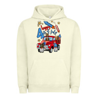 Pigment Pistachio 4th of july truck  1 Urban Hoodie - BundleAndBundleShop