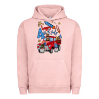 Pigment Salmon 4th of july truck  1 Urban Hoodie - BundleAndBundleShop