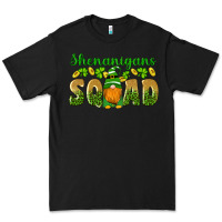 Black shenanigans squad gnomes shamrock gold leopard glitter Premium Tee - Artiststas
