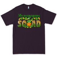 Plum shenanigans squad gnomes shamrock gold leopard glitter Premium Tee - Artiststas