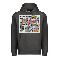 Charcoal Heather teacher tumbler Premium Hoodie - CowGirlArtShop