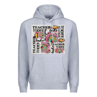 Heather Grey teacher tumbler Premium Hoodie - CowGirlArtShop