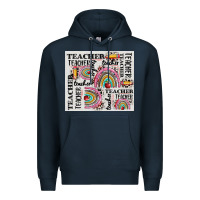 Navy teacher tumbler Premium Hoodie - CowGirlArtShop