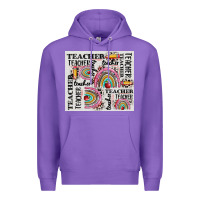 Purple teacher tumbler Premium Hoodie - CowGirlArtShop