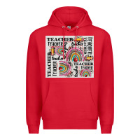 Red teacher tumbler Premium Hoodie - CowGirlArtShop