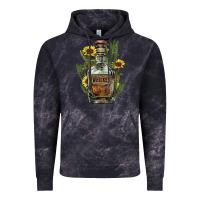 Cloud Black western whiskey bottle Vintage Hoodie - NancyCooperArtShop