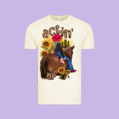 Actin Up Malias Vintage Tee Designed By Maliassmallbusiness