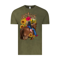 Vintage Olive actin up malias Vintage Tee - MaliasSmallBusiness