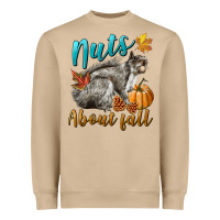 Nuts About Fall Squirrel Heavyweight Sweatshirt | Teevron