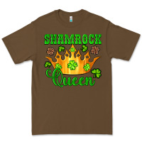 Cacao shamrock queen crown leopard glitter Premium Tee - Artiststas