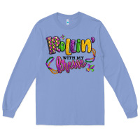 Colony Blue rollin' with my krewe mardi gras Long Sleeve Tee - LillyAllenDesigns