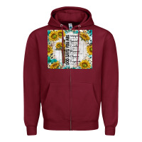 Burgundy god says you are with sunflower Zipper Hoodie - TumblerDesignByShophia