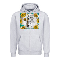 Heather Grey god says you are with sunflower Zipper Hoodie - TumblerDesignByShophia
