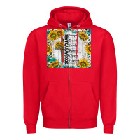 Red god says you are with sunflower Zipper Hoodie - TumblerDesignByShophia