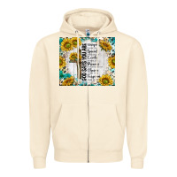 Sandshell god says you are with sunflower Zipper Hoodie - TumblerDesignByShophia