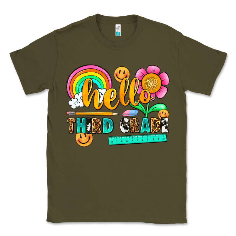 Hello Third Grade Classic Tee by NancyCooperArtShop | Teevron