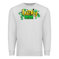 Dove Grey lucky mini st patricks Premium Sweatshirt - HowdyJamesFarm