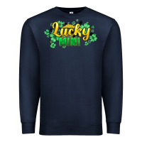 Navy lucky mini st patricks Premium Sweatshirt - HowdyJamesFarm