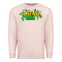 Pale Pink lucky mini st patricks Premium Sweatshirt - HowdyJamesFarm