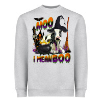 Moo I Mean Boo Holstein Cow Heavyweight Sweatshirt | Teevron