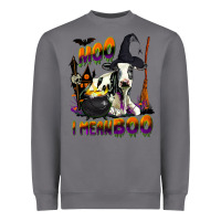 Storm Moo I Mean Boo Holstein Cow Heavyweight Sweatshirt - LillyAllenDesigns